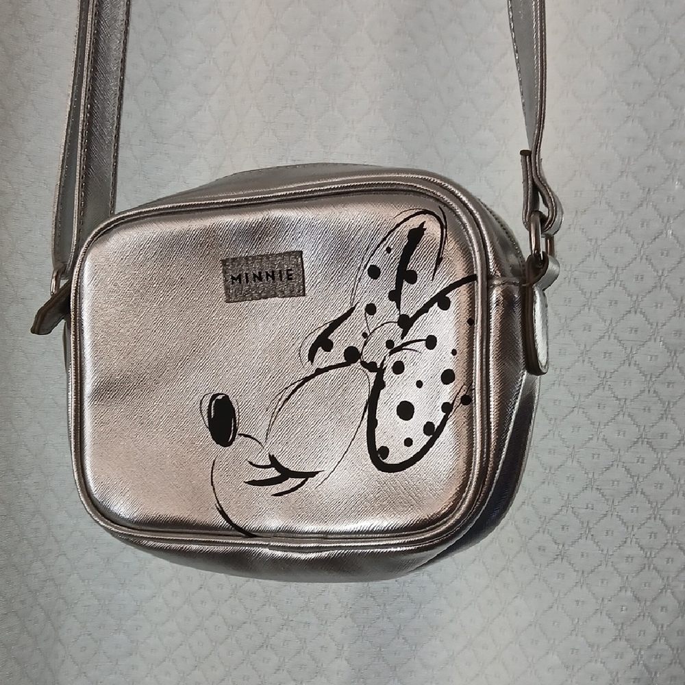 Danielle Nicole Silver Minnie Mouse Crossbody Bag - image 1